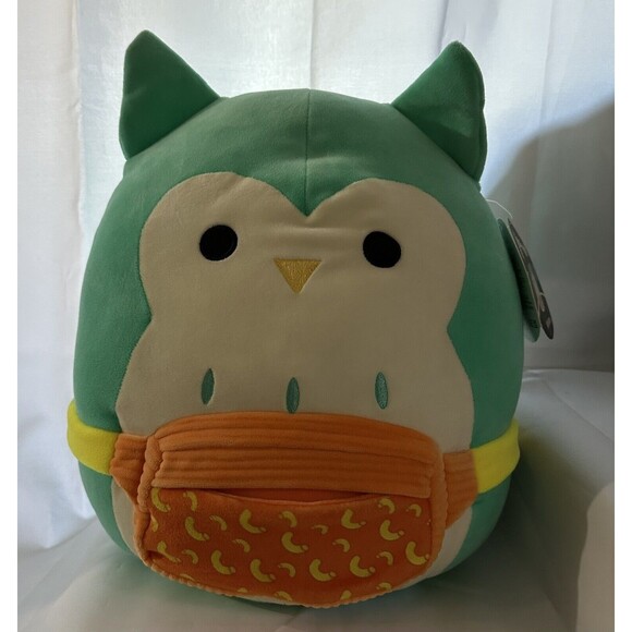 NWT Squishmallow WINSTON the Owl + Mac N Cheese Fanny Pack "Select Series" 12” - Picture 1 of 6